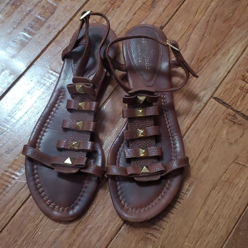 Kate Spade bow Gladiator studded sandals